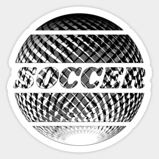 Soccer - silver design Sticker